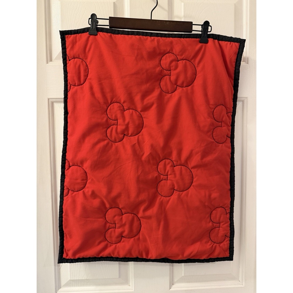 Mickey Mouse Pillow Sham Red Outline Of Mickey's Head Standard